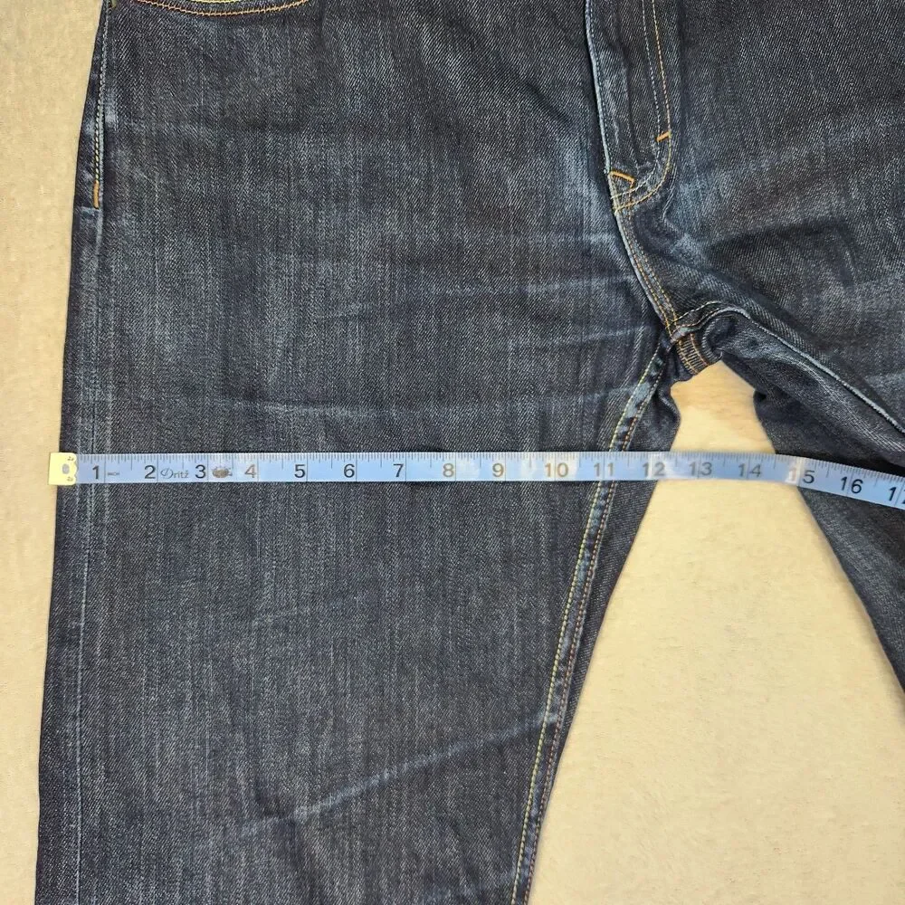 Banana Republic Mens 34x32 Vintage Straight Denim Jeans Dark Wash Cotton